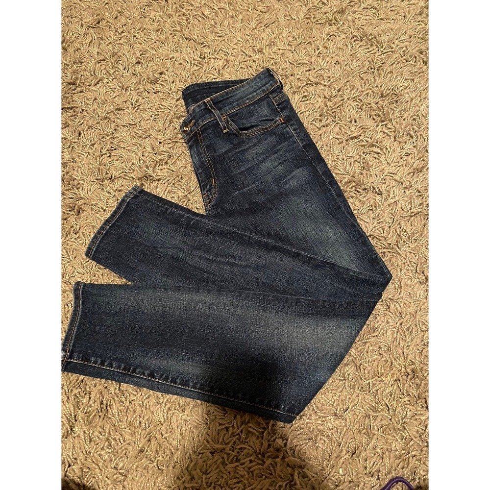 Koral Los Angeles Womens Straight Skinny Jeans Dark Wash Stretch Denim Size 30